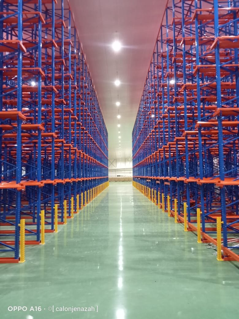 Rak drive-in Perkasa Racking TAP — Harga Rak Drive-In: Single Deep vs Double Deep